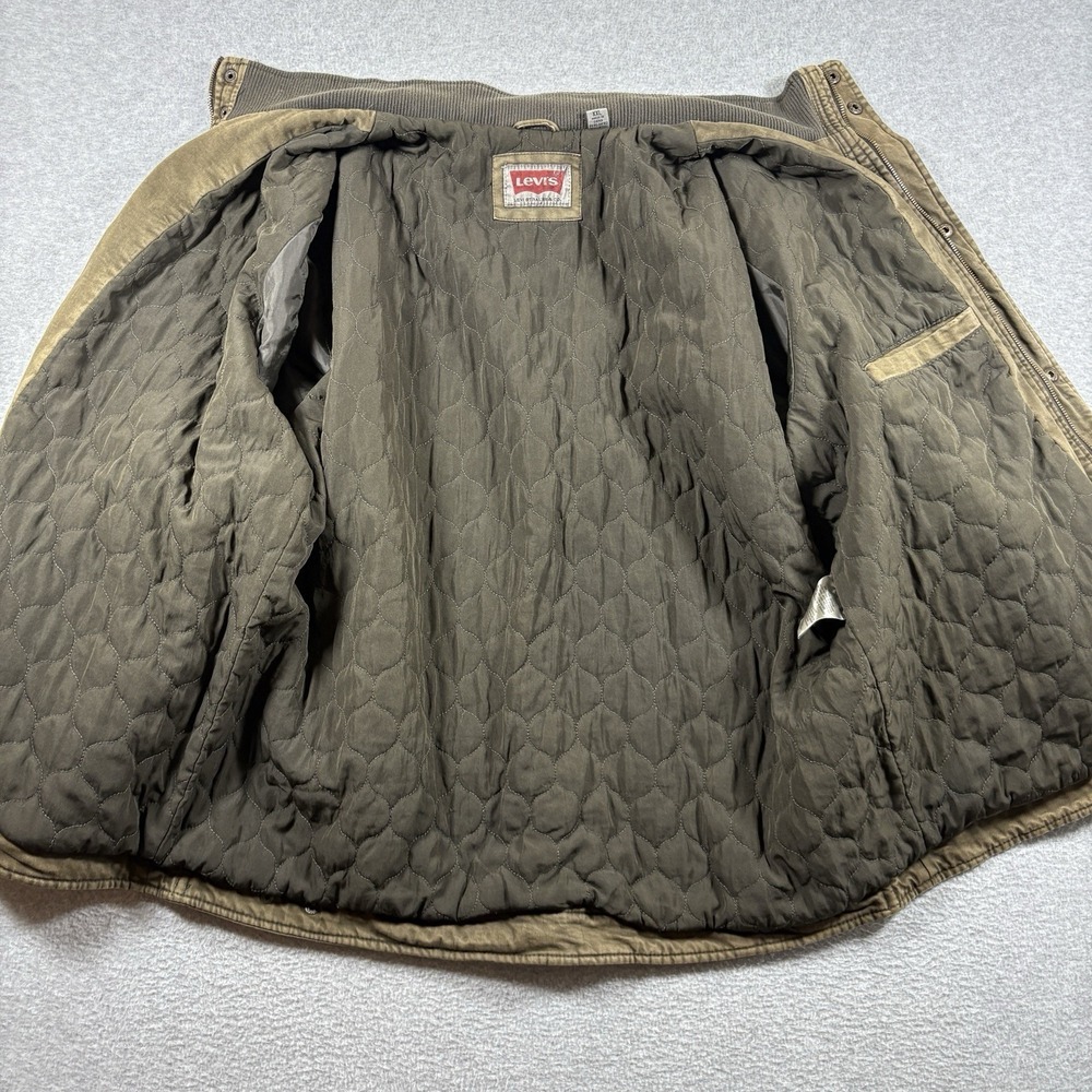 Levi's Military Field Trucker Canvas Quilted Men Jacket 2XL Utility Multi Pocket - Picture 3 of 7